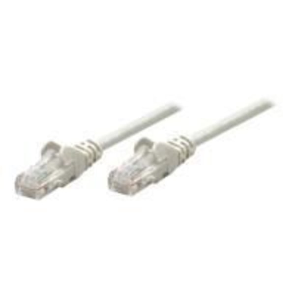Intellinet - Patch-sladd - RJ-45 (M) - 5 m - UTP - CAT 5e - Gjuten, Hookless - grå (pack om 10)