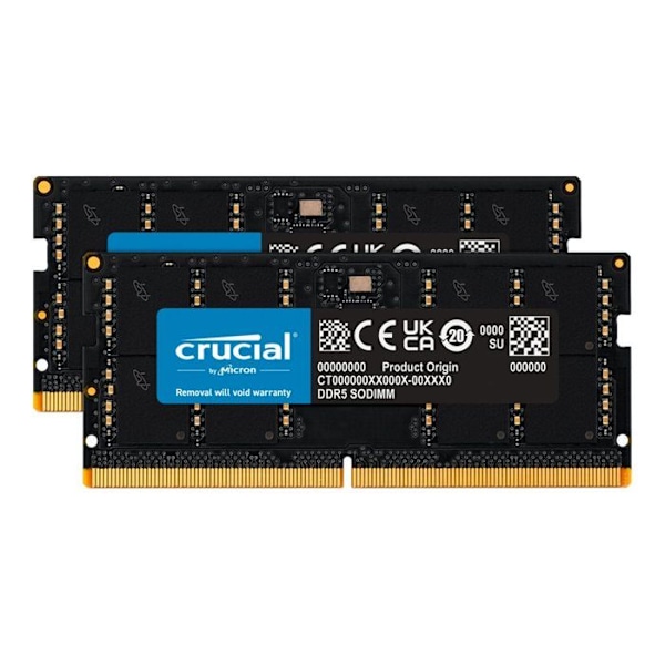 CRUCIAL RAM 96GB KIT (2X48GB) DDR5 5600MHZ (ELLER 5200MHZ ELLER 4800MHZ) MEM