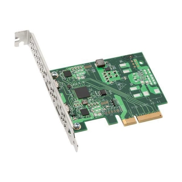 Thunderbolt PCIe Thunderbolt 3 Adapter - USB-C 3.1 x 2 - Sonnet Grön, Silver