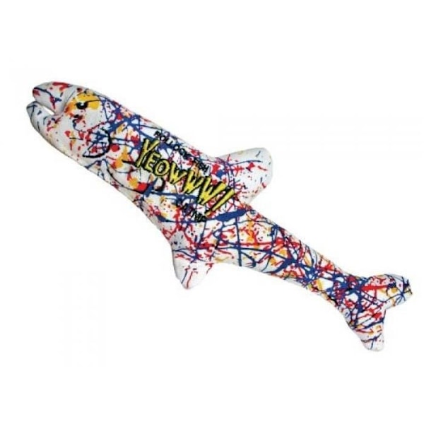 Kattleksak - YEOWWW - POLLOCK FISH - 100 % amerikansk kattmynta - ultra-resistent bomull
