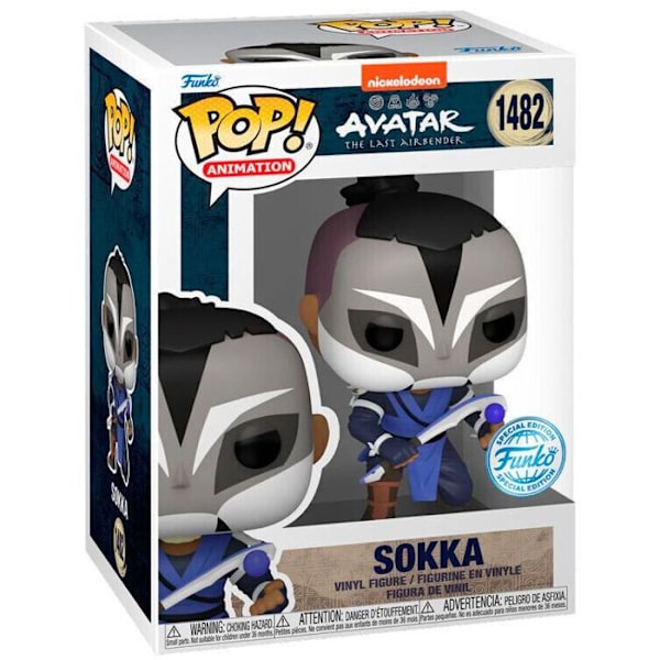 Figurins Funko Pop Avatar Den Sista Luftröraren Sokka Exclusiv mångfärgad