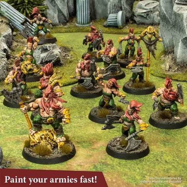 Enkel lager akrylfärg för figurer - THE ARMY PAINTER - Speedpaint 2.0 - Eldorange - 18 ml Eldjätte Orange