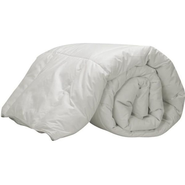 Pikolin Home - Naturligt täcke i 92% gåsdun, överdrag i 100% bomullspercale, 250g/m². 220x240cm-Säng 150/160. Vit