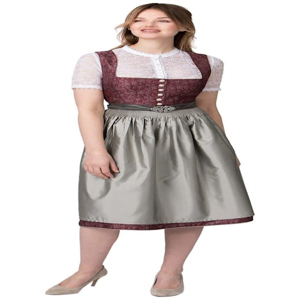 Stockerpoint Klänning - LEONO BORDEAUX-48 - Leonora Dirndl Damklänning Bordeaux 48