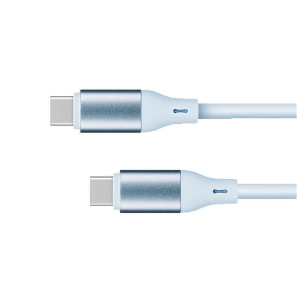 USB-C-kabel 100 W, 1 m, blå silikon Kruger&Matz Basic