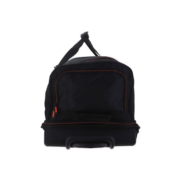 Åkpåse - Travelite - Basics Wheeled Duffle 70 - Svart - 100% polyester - Stort format svart, orange
