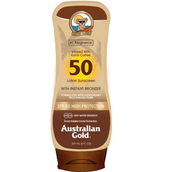 Australian Gold SPF 50 lotion med garvmedel 237 ml