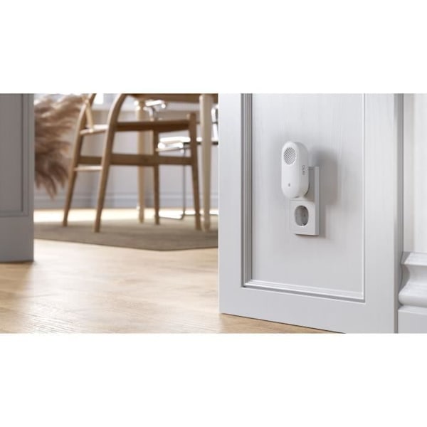 Ansluten klocka - ARLO - CHIME V2 - Omedelbara aviseringar - Inbyggd siren - Lätt installation Vit
