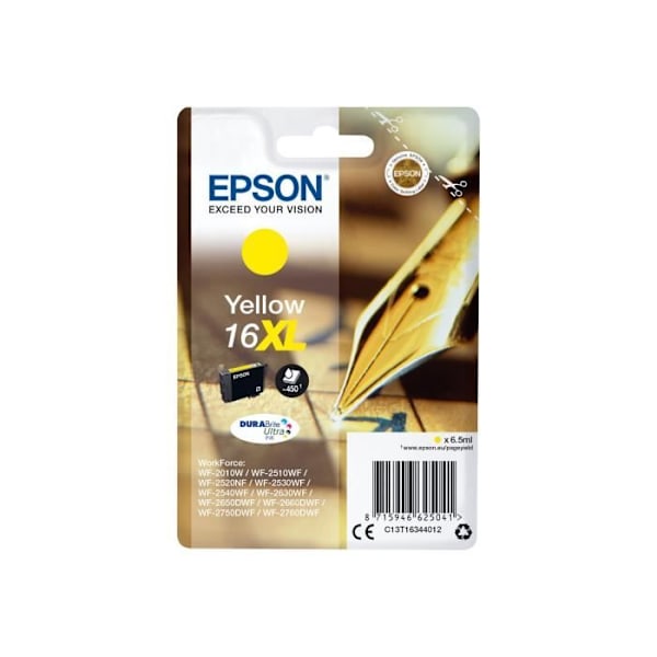 EPSON Bläckpatron 16 XL Gul - Spets (C13T16344022)