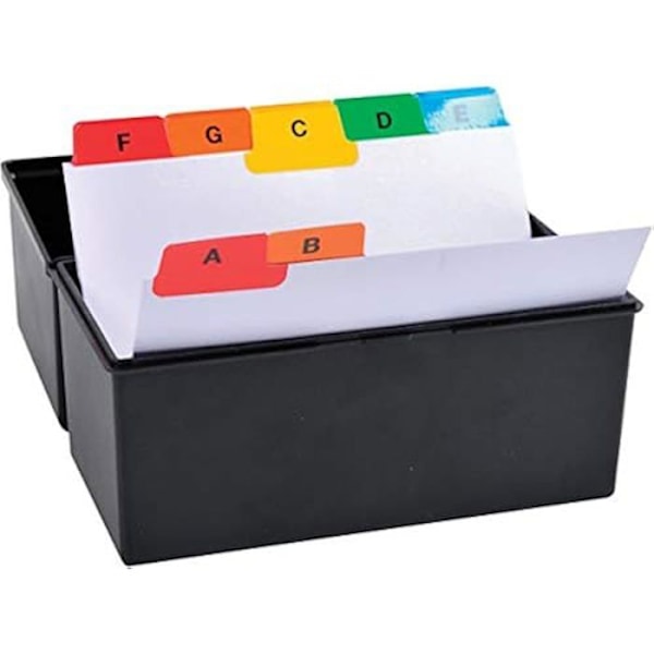 Alfabetiska indelningar - Exacompta - Ref. 13996E - 25 tangenter - Format A7 - Vitt kort Vit