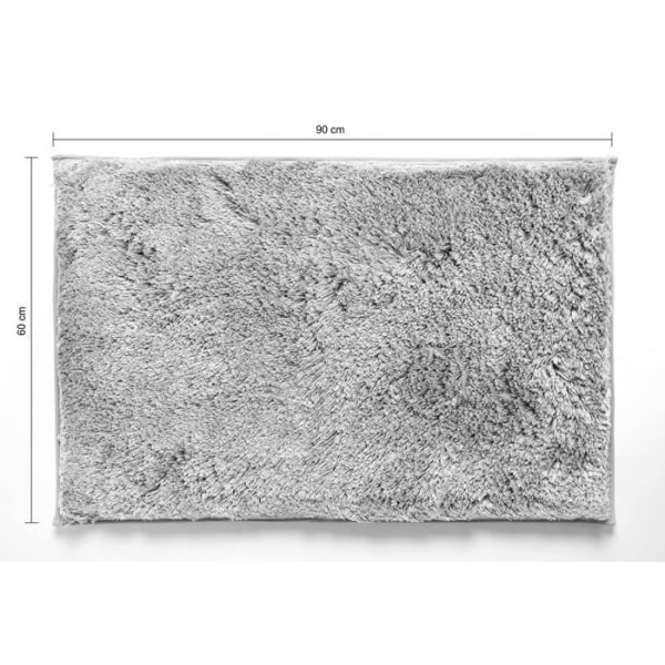Matta - bad-toalettmatta Penguin home - 3881 - Badmatta 100% mikropolyester Silver 60 x 90 cm