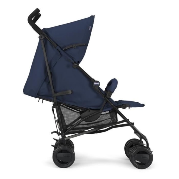 CHICCO Pushchair London Up - 0-36 månader - Upp till 15 kg - Lutande ryggstöd - Säkerhetsbygel - Bleu Passion Blå