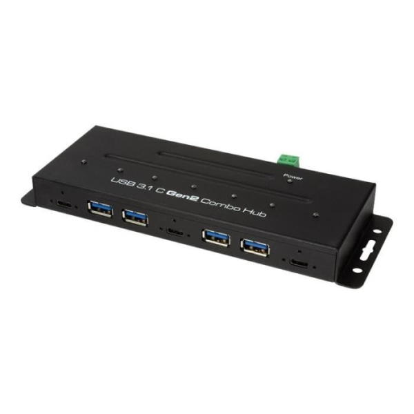 LogiLink USB 3.1 Gen 2 Type-C 7-portars Combo Hub - 4 x SuperSpeed USB 3.0 + 3 x USB-C