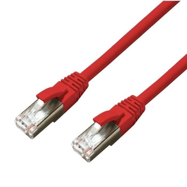 Röd nätverkskabel 20m Cat6a S-FTP (S-STP) - MICROCONNECT MC-SFTP6A20R