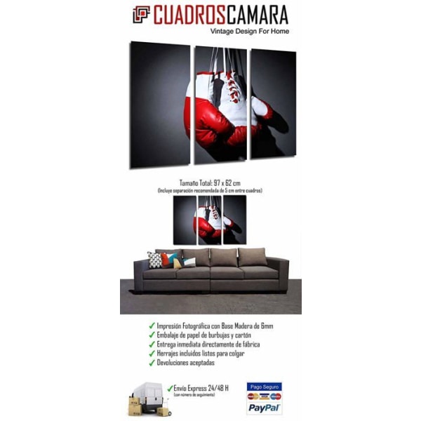 Målning - canvas Cuadros cámara - PST26786 - Flerfärgad affisch fotoram 97 x 62 cm