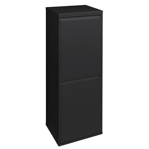 ARREGUI Basic CR206-B Stålåtervinningskärl, sopkärl, 2 hinkar, 2 x 17 L (34 L), svart Svart