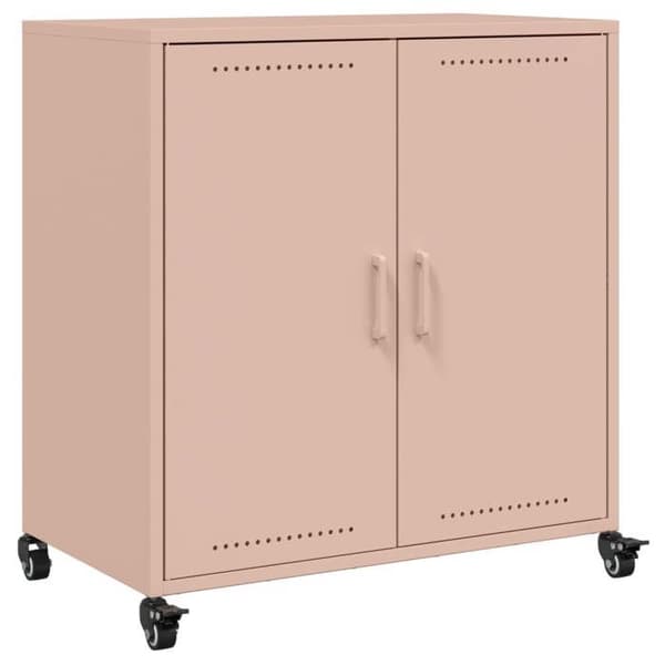 vidaXL Buffé rosa 68x39x72 cm stål 846657