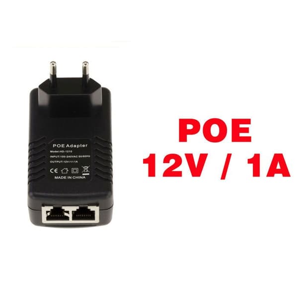 KALEA-INFORMATIQUE Extern strömförsörjning - POE 12V 1A - Power Over Ethernet