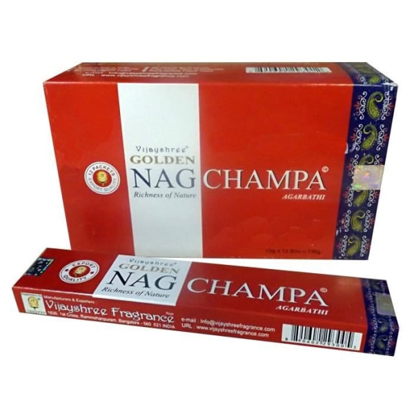 Satya - Golden Nag Champa Rökelse 12x15gr