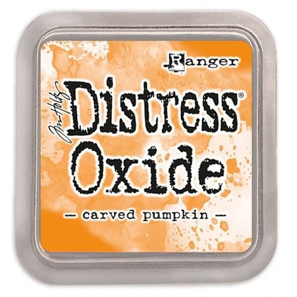 Distress Oxide Inkpad - RANGER - Carved Pumpkin - Orange - Unisex - Vuxen Snidade pumpa