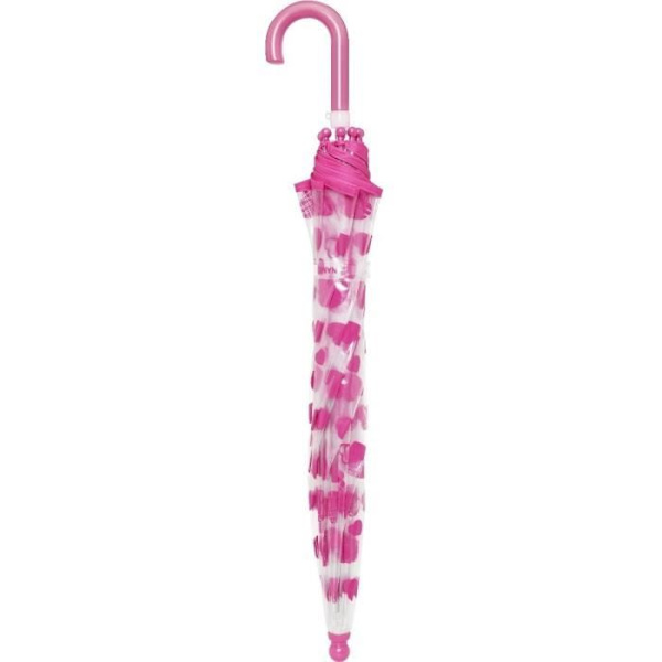 Playshoes barnparaply Hartjesfilles 70 cm transparent/rosa Rosa