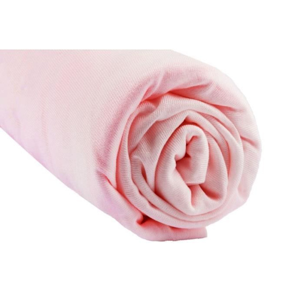 Lakan i bambu för bäddsoffa 90x140 Rosa - EASY DORT - Lakan - Jersey - Rektangulär Rosa
