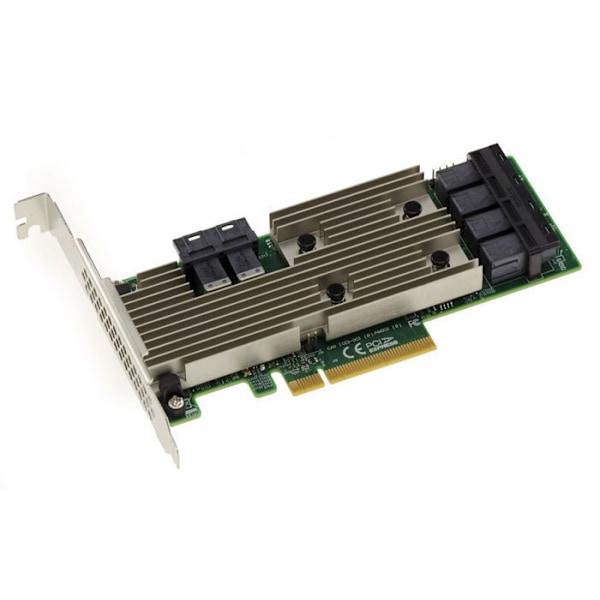 PCIe 3.0 SAS 12GB 24 internportar styrkort. OEM modell 9305-24i