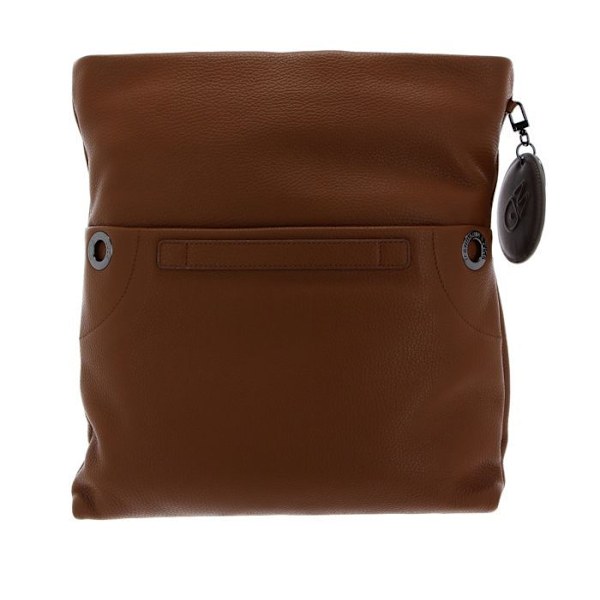 Axelväska - MANDARINA DUCK - Mellow Leather Crossover Bag - Koläder - Brun - 36x33x3 cm kastanj