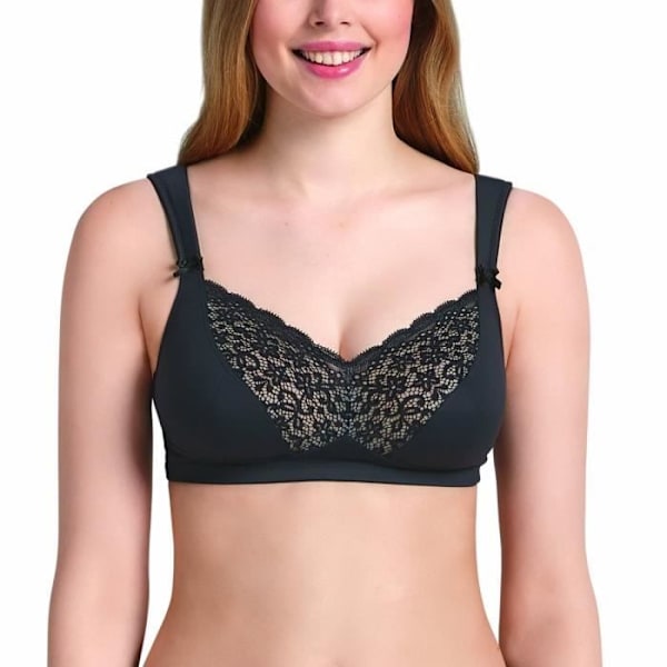 Soutien-gorge - Anita Comfort - Havanna - Svart - Utan byglar - Blomsterdubbelspets Svart 125C