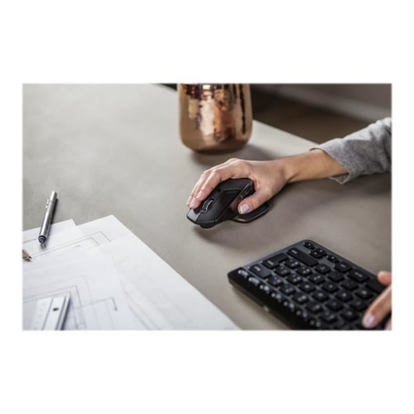 LOGITECH mus - Laser - 5 knappar - USB trådlös mottagare - Bluetooth, 2,4 GHz