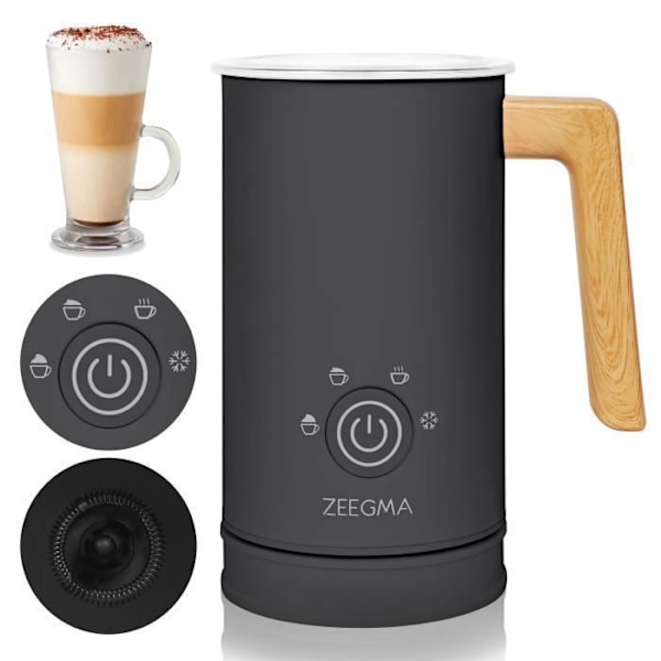 Mjölkskummare - ZEEGMA - Milkee - 4 lägen - 500 W - Svart