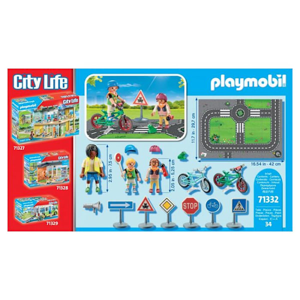 PLAYMOBIL - Trafiksäkerhetsklass - Röd - 71332 Röd
