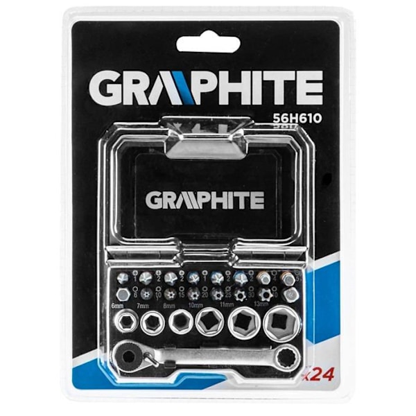Kraftnyckel - hylsnyckel - dymamometrisk nyckel Graphite - 56H610 - Skruvdragare Inserts