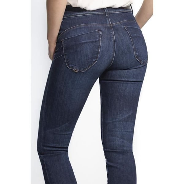 Slim jeans - SALSA - Push In - Hög midja - Blå - Dam - 28