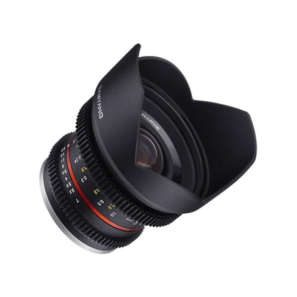 Objektiv - Samyang - 12mm T2.2 - Micro 4/3 - Videografi - Vidvinkel Svart