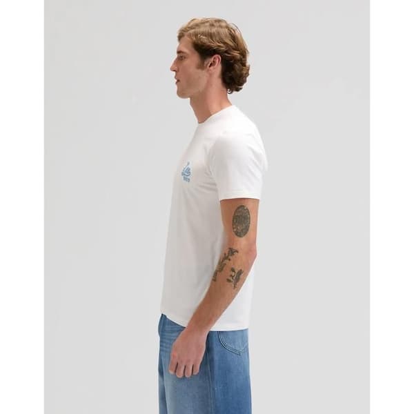 T-shirt Lee Stitch vit jag