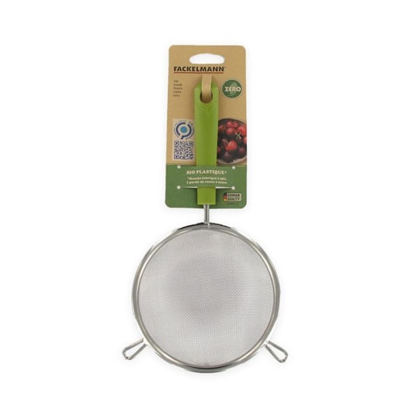 Kinesisk sil av rostfritt stål 14 cm diameter Fackelmann Zero Range Grågrön