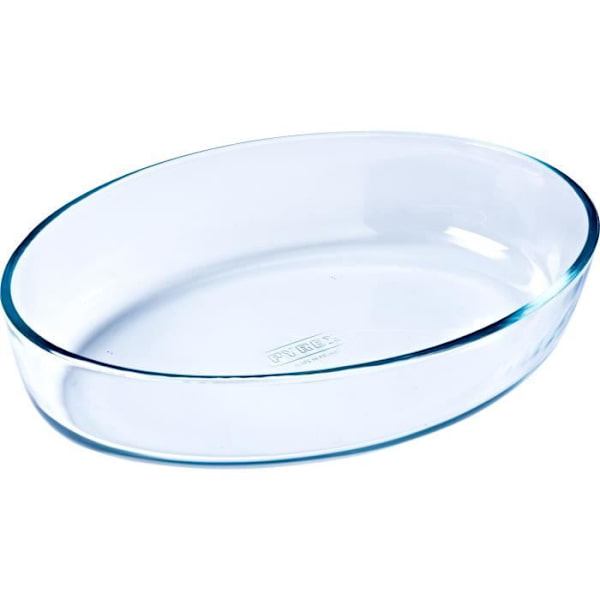 PYREX - ESSENTIALS - Oval ugnsform i glas 39*27 cm Blå