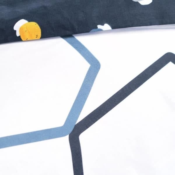 Bäddset - IDAG - Sunshine 11,41 - 220x240 cm - 100% tryckt bomull Vit