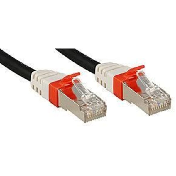 Premium Patch Cat.6 (A) SSTP / S/FTP PIMF-kabel - LINDY - Svart - 50m - Halogenfri