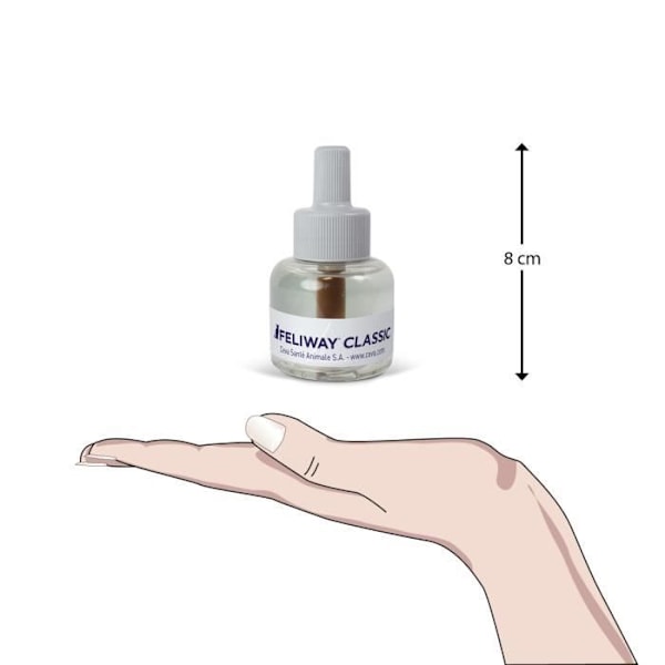 FELIWAY Classic - Paket med 3 lugnande antistresspåfyllningar - 3 X 48 ml - För katter