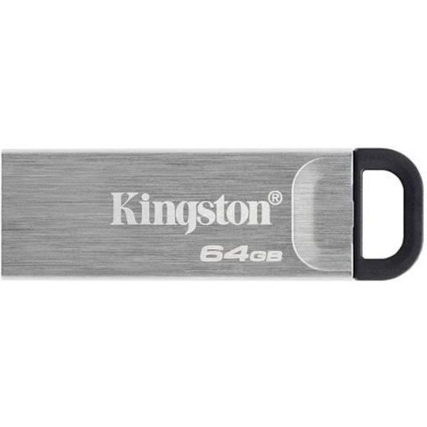 KINGSTON DataTraveler® Kyson USB-minne 64GB - Med elegant metallhölje utan lock Silver