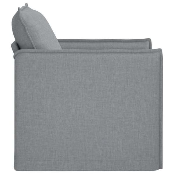Ljusgrå soffa 195 x 82 x 85 cm tyg