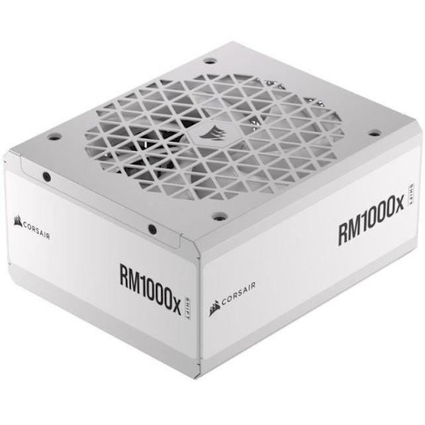 CORSAIR - Strömförsörjningsenhet - RM1000x Shift White Cybenetics - Helt modulär ATX - Gold 80 Plus certifierad - 1000 watt