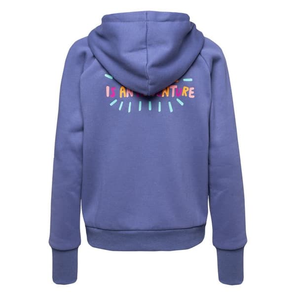 Flicka Elbrus Ragna zip hoodie - grå/blå grå/blå 13 år