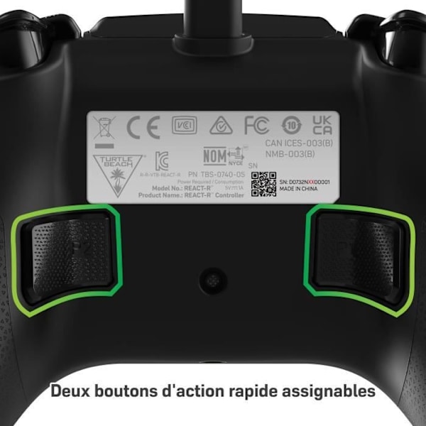 Trådbunden spelkontroll - TURTLE BEACH - REACT-R - Pixel - Xbox & Windows Grön