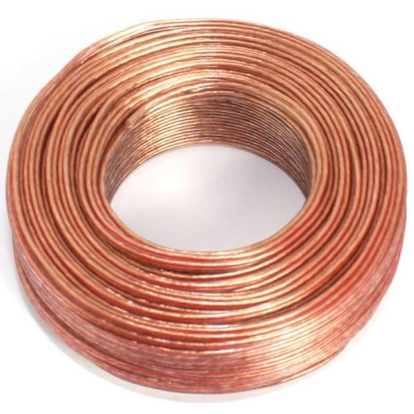Seki - 311757 - Högtalarkabel 2 x 0,50 mm2 - 50 m - Transparent - CCA - Ljudkabel - Boxkabel