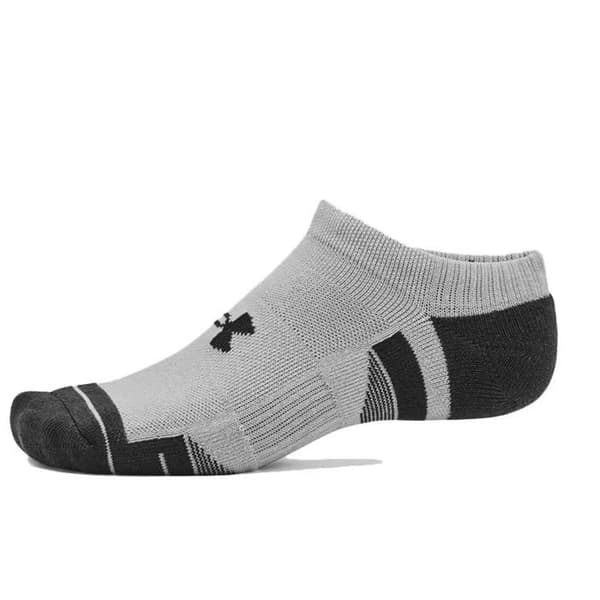 3-pack Under Armour PERFORMANCE Tech NS strumpor grått och vitt XL