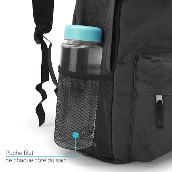 WAYTEX 15,6 tum laptop ryggsäck - Svart - Polyester - Dragkedja