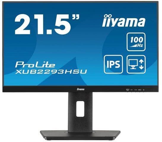 PC-skärm - IIYAMA - 21,5" - 100Hz - IPS-panel - 1ms - Höjdjusterbart stativ + Pivot - Prolite XUB2293HSU-B7
